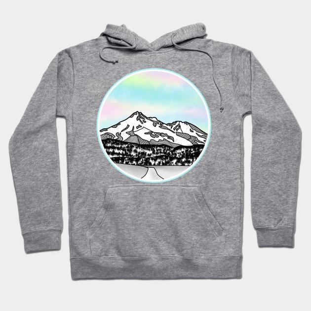 Mount Shasta Geometric Hoodie by mailboxdisco